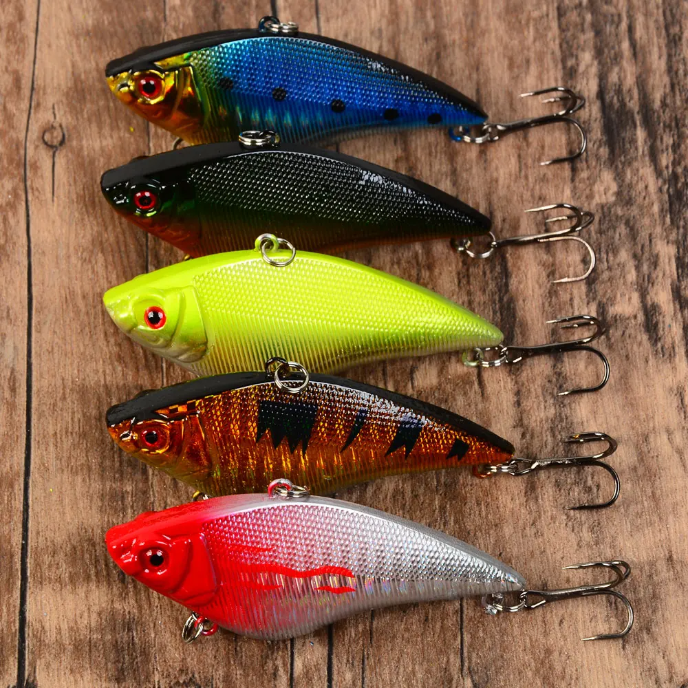 

5 шт. тонущая рыболовная приманка Vib, джеркбейт, вибрация, искусственная жесткая приманка, воблеры для щуки, окуня, снасти