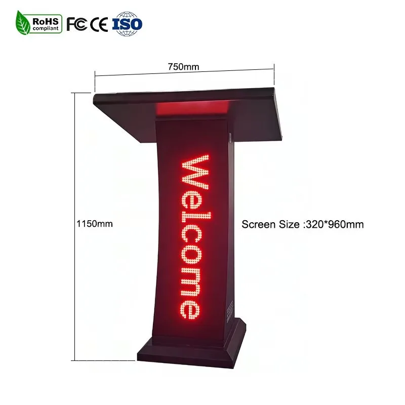 8K Ultra High Resolution P1.8 LED Facade Podium Display DJ Booth Table for Nightclub Wedding Hotel Shop Stage Decoration Use
