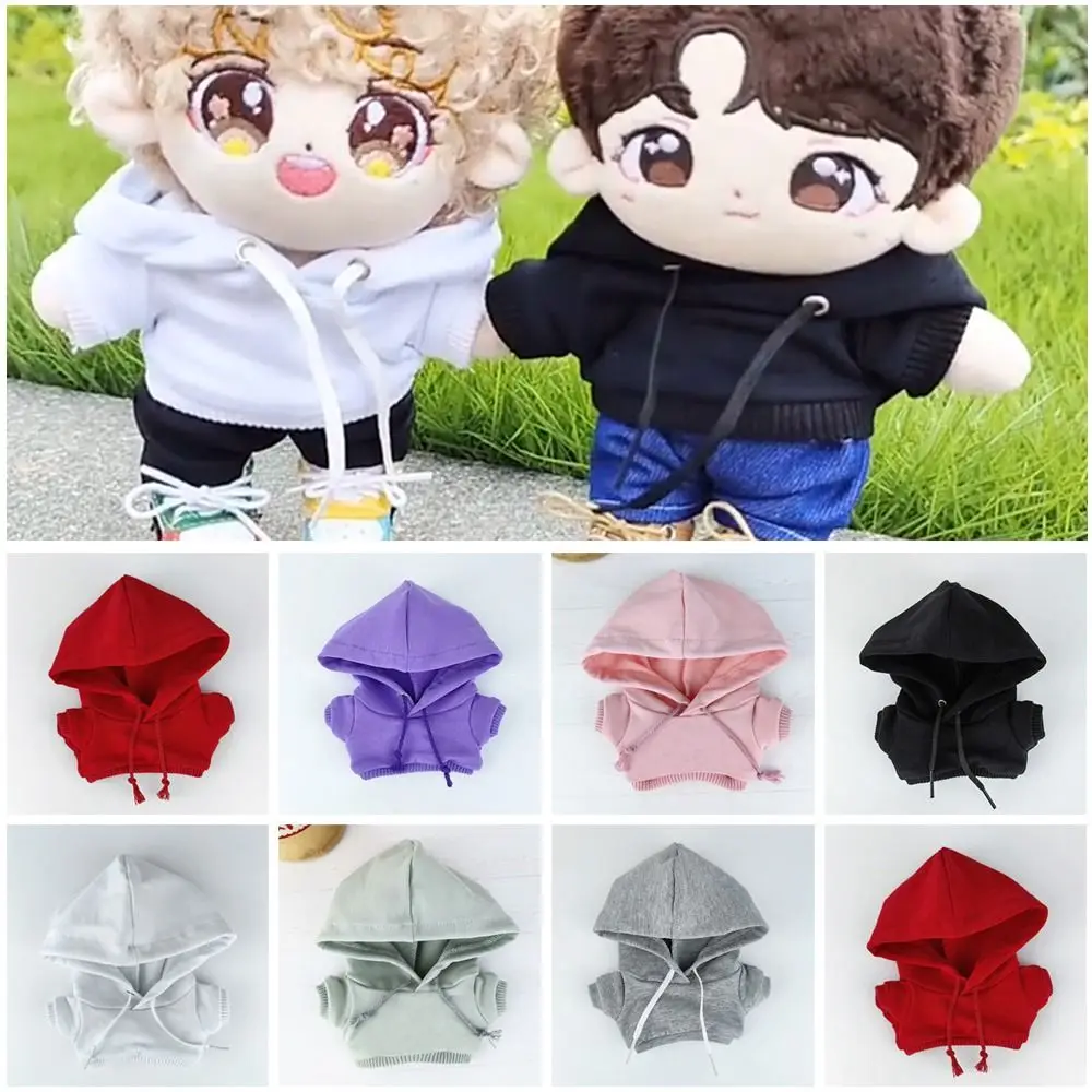 Hoodies For 10cm Cotton Dolls Sweatshirt Outfits Fashion Clothes For 1/12 BJD Dolls Top For 1/11 1/12 OB11 Dolls Accessories