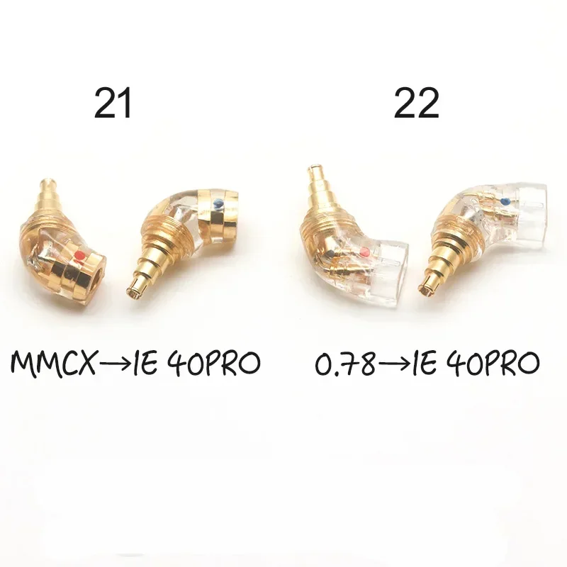 سوبر ميني MMCX 0.78 ذكر إلى أنثى 0.78 مللي متر QDC FitEar JH EXK Acoustune UM V3 IM IE 500PRO IE 40PRO IPX محول القابسA2DC 1 الطلب