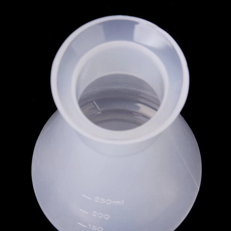 Termo de plástico transparente para laboratorio químico, botella de contenedor de 250 Ml, 2 unidades