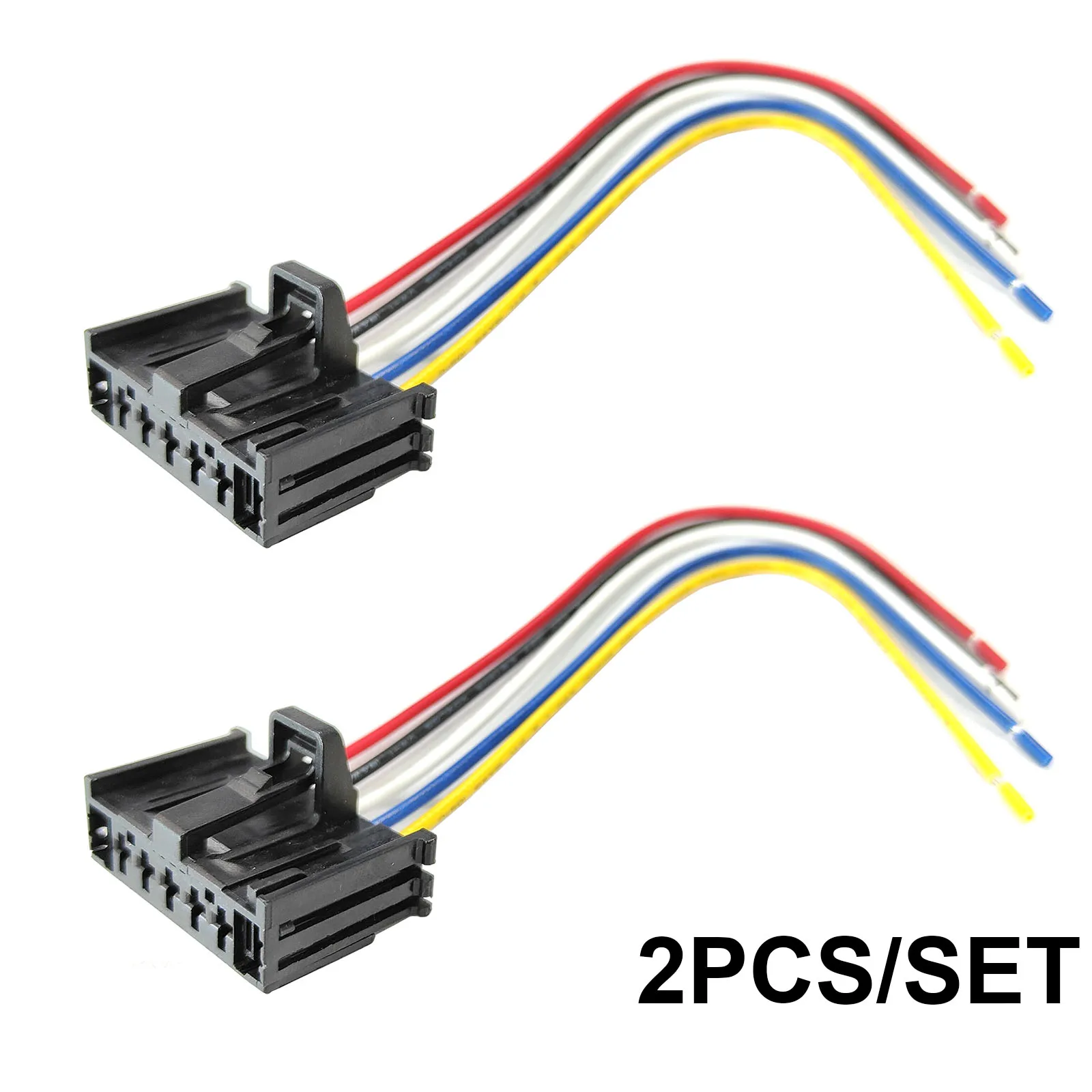 2pcs For Opel Vauxhall Corsa D E Adam Heater Blower Motor Fan Resistor Wiring Loom Harness Connector Repair Plug 95508692