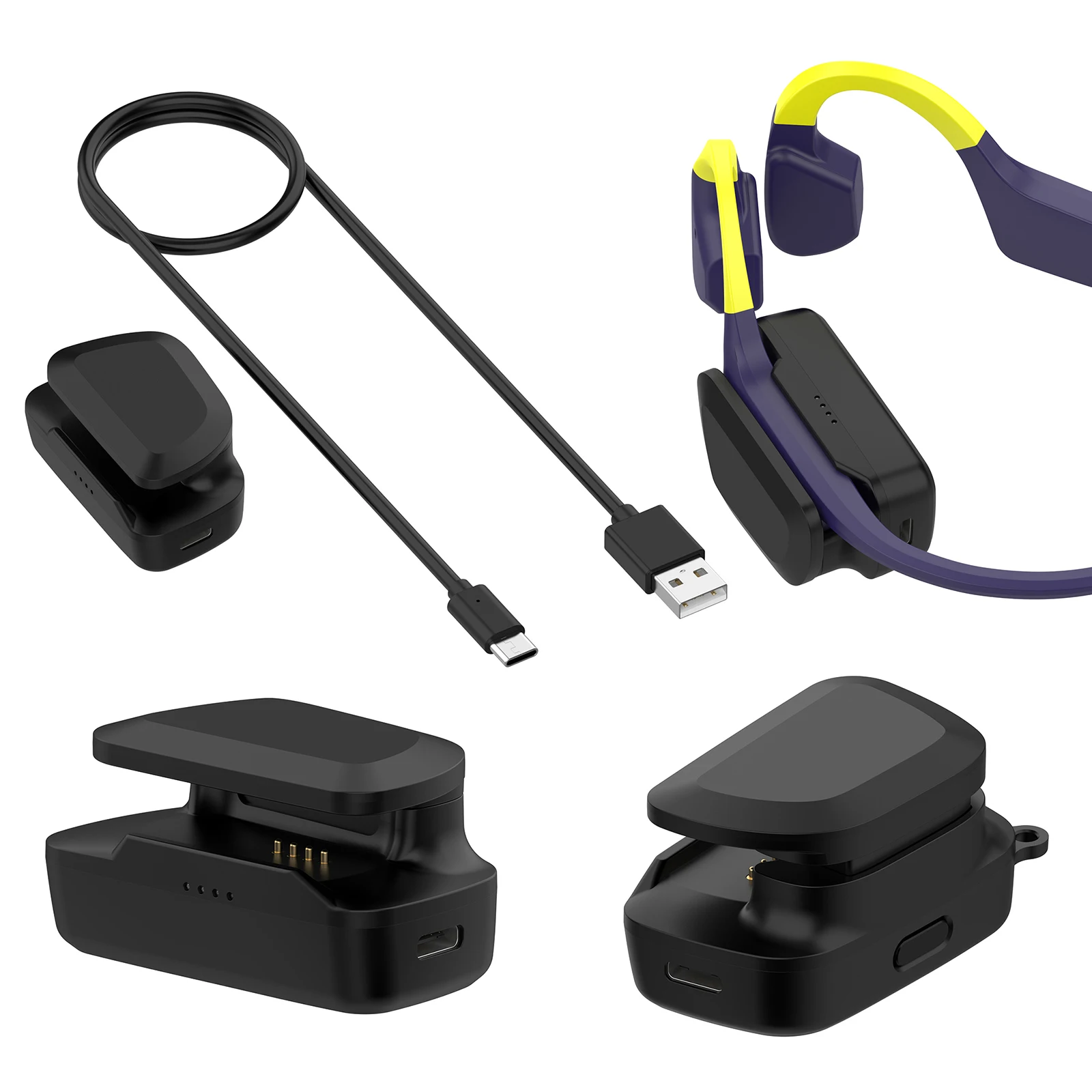 

Portable Earphone Charging Case for SUUNTO Aqua Portable Charger Box with Type-C Cable 650mAh Battery