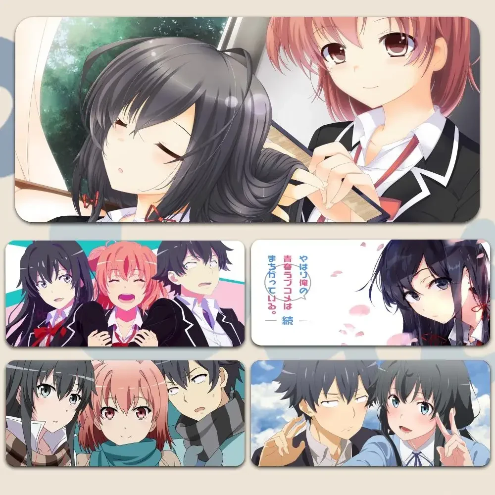 

Anime My Youth Romantic Comedy Is Wrong As I Expected Mousepad Large Gaming Mouse Pad LockEdge Thickened Computer Table Desk Mat