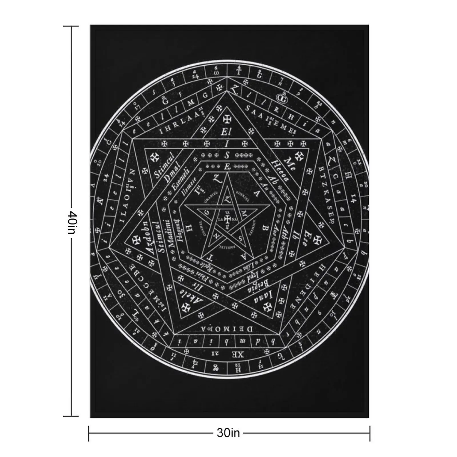 Sigillum Dei Aemeth غامض باقان سيجيل رمي بطانية ثقيلة لمصممي الأطفال أريكة لحاف البطانيات #2