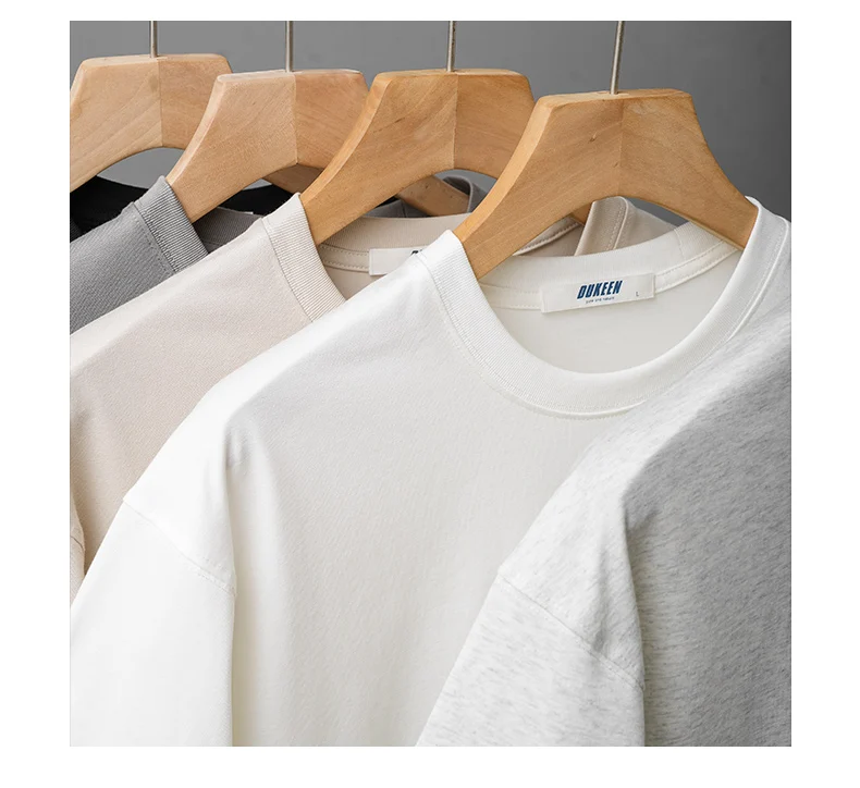 Dukeen Upf50+ Sorona Stoff Coolness T-Shirt Männer Kurzarm Sommer Sonne Eis Seide Einfarbig Antibakterielle T-shirt männer Kleidung – Detail 9