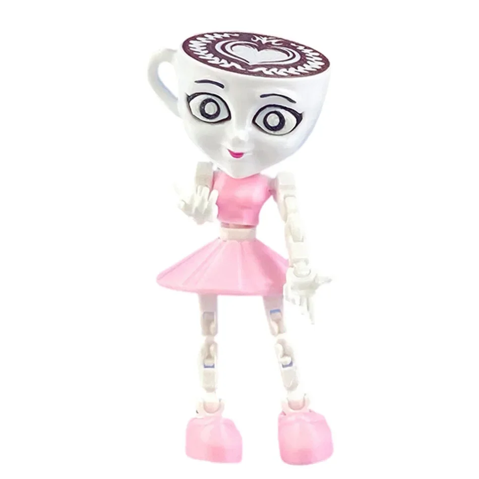 Tungtungsahur Figura Ballerina Cappuccino Action Figure Brainbot Anime Tralalero Tralala Shark Ornamento Mobile 3D Stampato Gioc