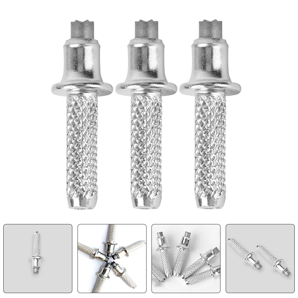 

5 Pcs Alpenstock Accessories Trekking Pole Tips Replacement Hiking on Foot Silver Travel