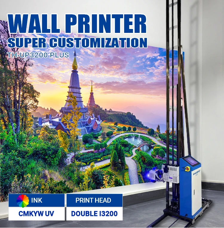 Large Format 3D Wall Art Printer for Advertising Industry, Compatible with Cement/Plaster Walls, Bulk Order Discount Available