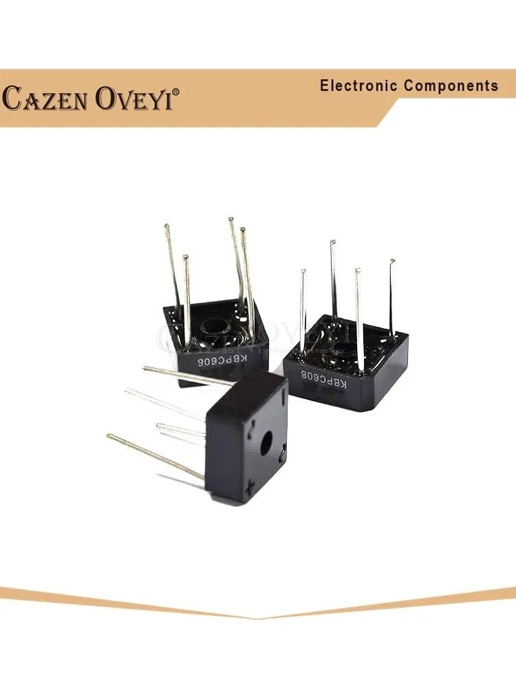 

Лидер продаж, 10 шт./лот, KBPC608 KBPC-608 6A 800 В, однофазный диод, 4-контактный мостовой выпрямитель, новый оригинальный