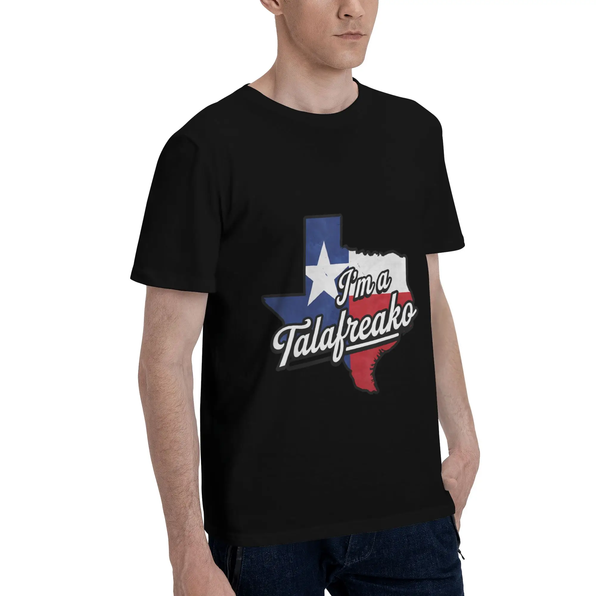Talafreako James Talarico 2026 Texas US Senate Flag Men's T-Shirt Clothes  Casual Tee Shirt Short Sleeve fugees Pure Cotton