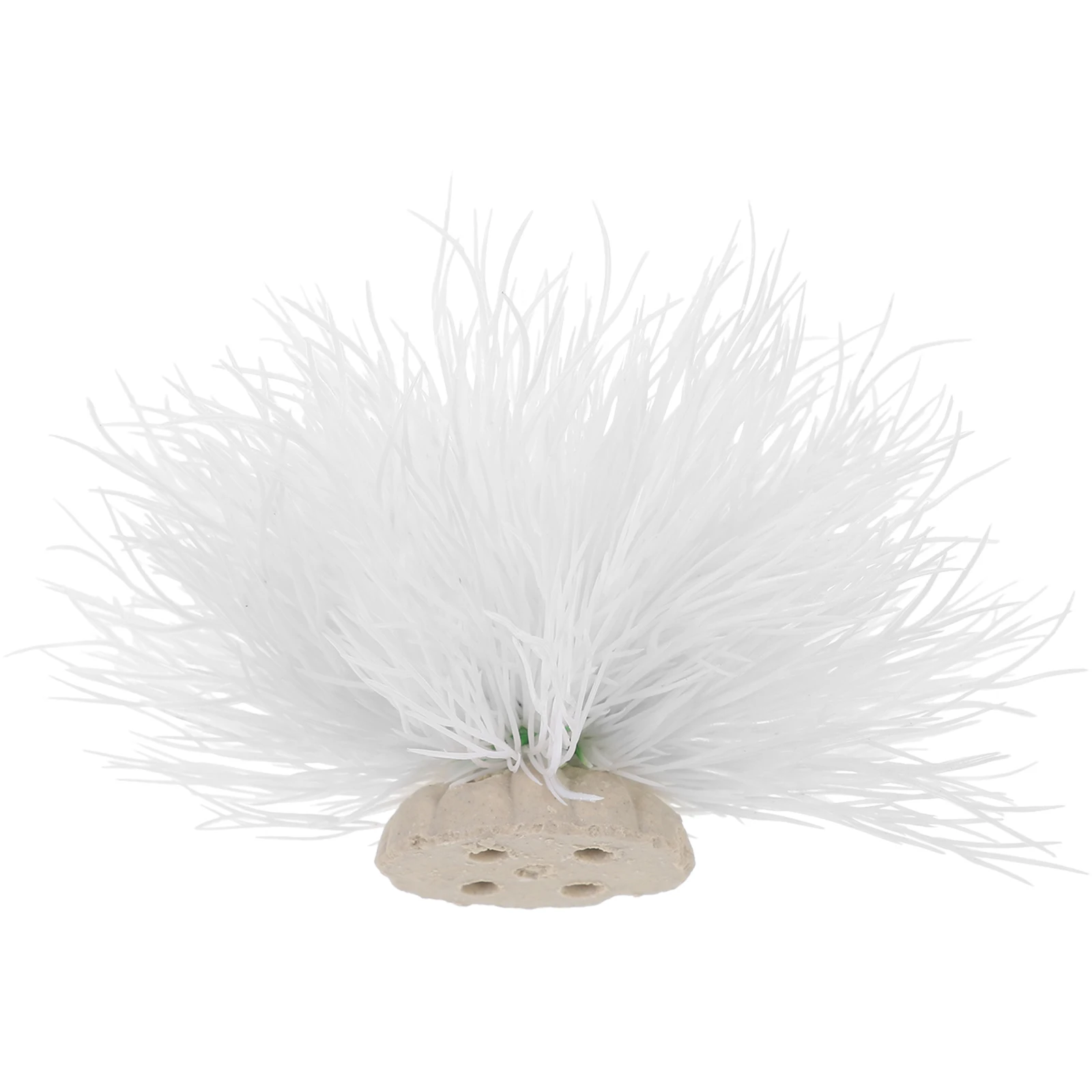 

Simulated Plant Decorations CPO103 White Large Size Vivid Aquatic Plants Fake Aquarium Decors Underwater Crafts Fish Tank