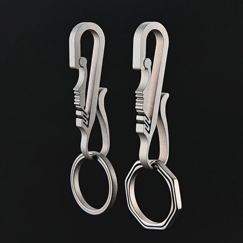 Alloy Keychain Carabiner Car Keychains Clip Key Holder Climbing Hook Mini Carabiner Outdoor Camping Buckle