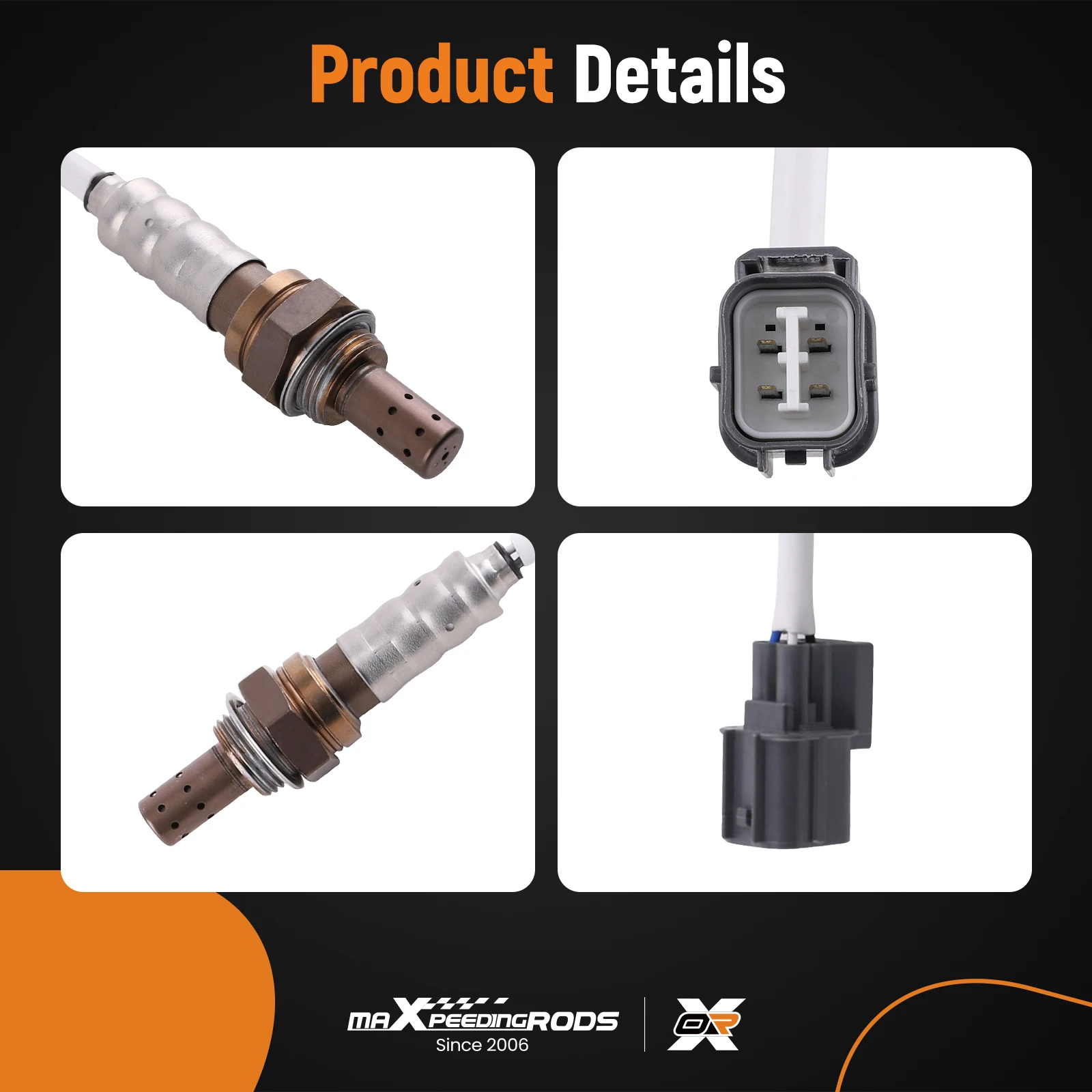 

2x OEM Replacement Up & Down Oxygen O2 Sensors For Honda CR-V 2.4L L4 2005-2006