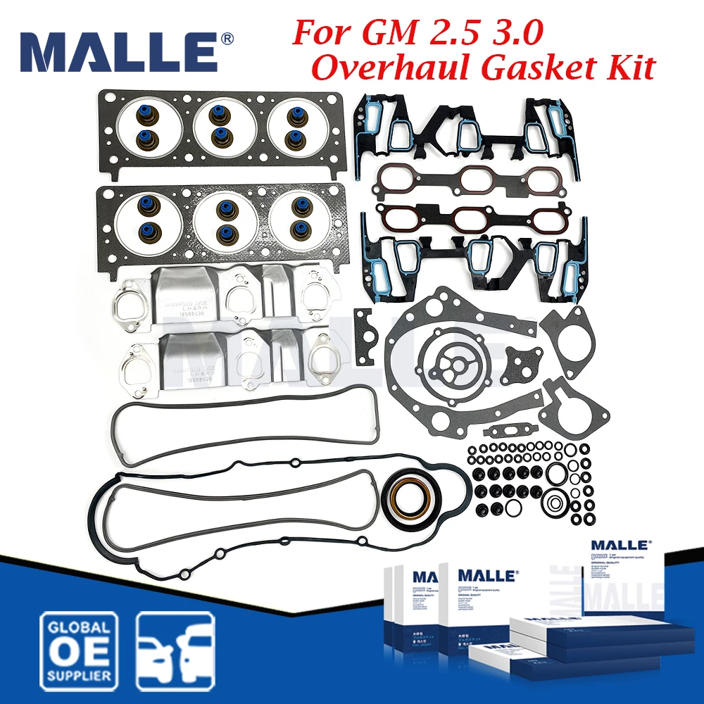 

Engine Overhaul Gasket Kit For Chevrolet Buick Regal Rendezvous GL8 2.5 3.0L LW9 LB8 Car Accessories 89017347 Full Rebuild Set