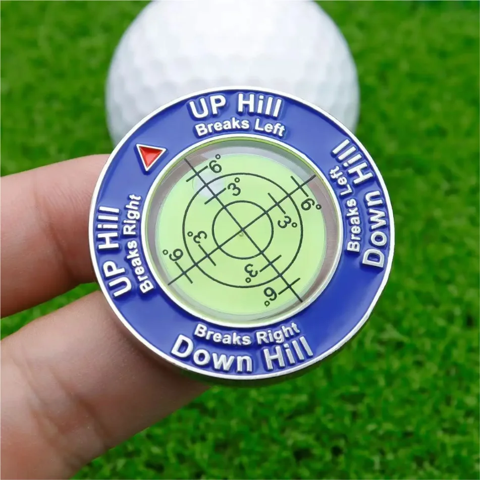 Golf Putt Ball Marker Hohe Präzision Runde Golf Putt Green Reader Golf Putting Hilfe Golf Slope Putting Level Reader