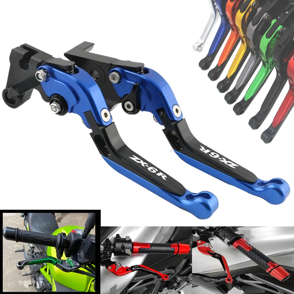 For KAWASAKI NINJA ZX 6R 636 ZX-6R 2005 2006 05 06 CNC Motorcycle Adjustable Brake Clutch Lever Levers Folding