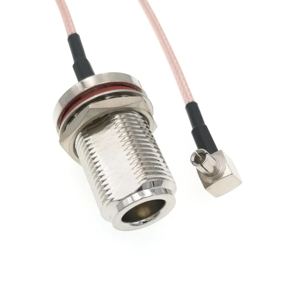 

10pcs N Female Sealed Bulkhead To TS9 Male Right Angle Cable For Sierra Wireless