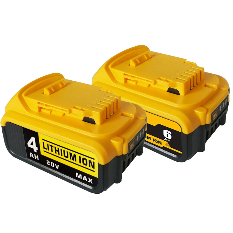 

2pcs 20V 4.0/6.0Ah Rechargeable Battery Compatible DCB205 DCB204 DCB203 Cordless Drills Dewalt Tools Li-ion Replacement Battery