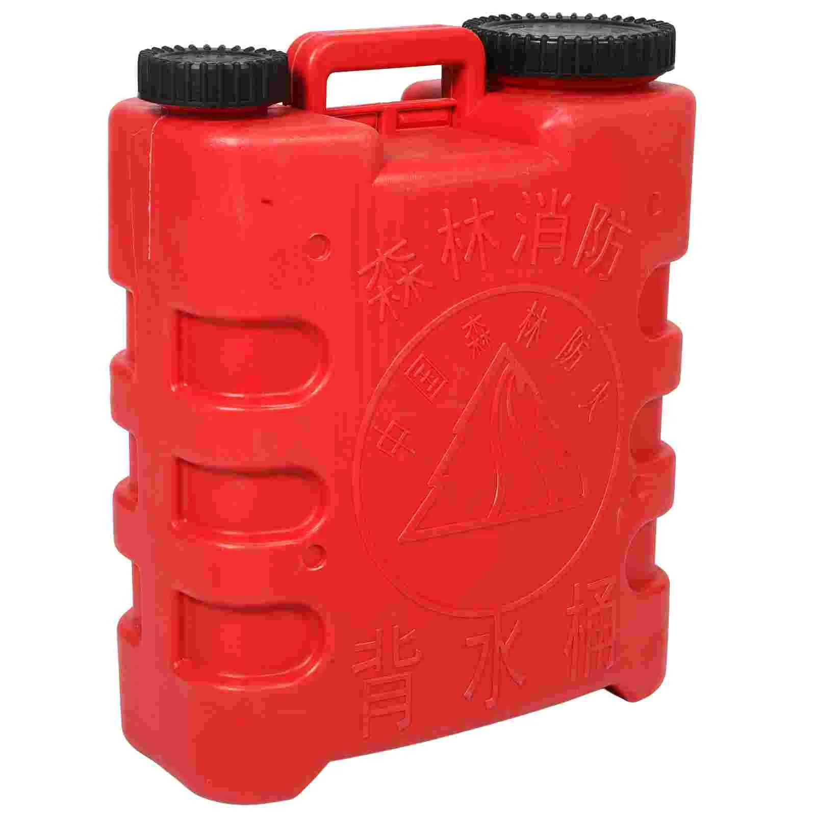 

Fire Bucket Fighting Pail Food Containers with Lids Fire-fighting Tool Water Buckets Practical Portable Supplies Tank Backpack