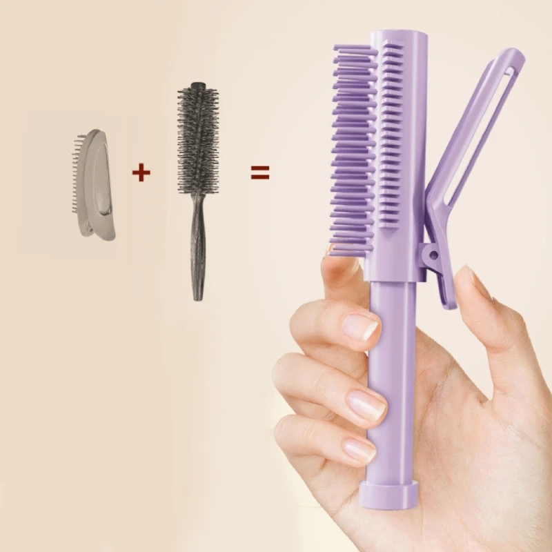 Retractable Curling Brush Hair Brush Hair Styling Brush Curly Hair Brush E1YF