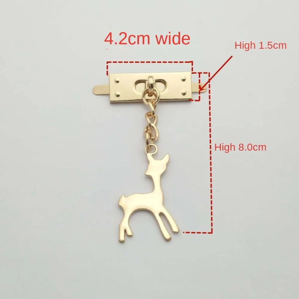 Funny Solid Color Little Deer Pendant DIY Decorative Buckle Metal Accessories Hardware