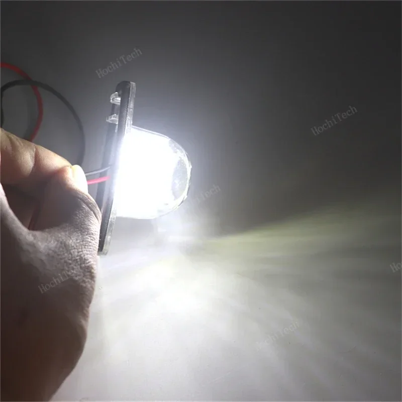2Pcs DC12V Car LED License Number Plate Light Lamp LED White Light For Honda Crv Fit Odyssey Jazz Hrv Frv CR-V Stream SMD - Image 6