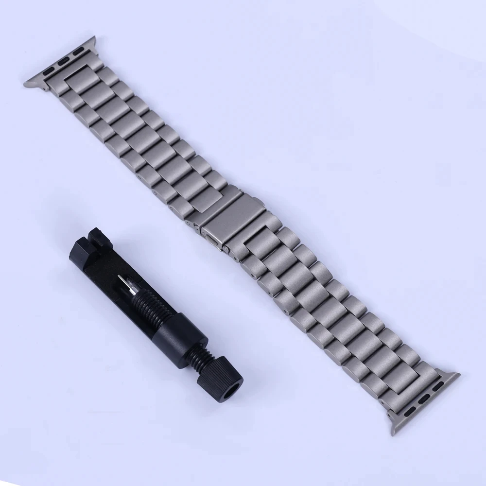 Edelstahlarmband für Apple Watch 46 mm Ultra 49 mm, Metallarmband für iWatch 12 11 10 9 8 SE 42 mm, Business-Uhrenarmband – Detail 2