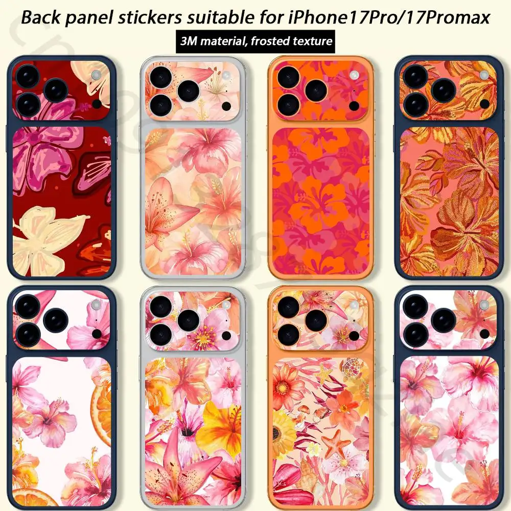 

Hawaiian Yellow Hibiscus For iPhone 17 pro Max /17 pro Full Cover Decal Skin Wrap 3D Colorful Rear Protective Sticker Film