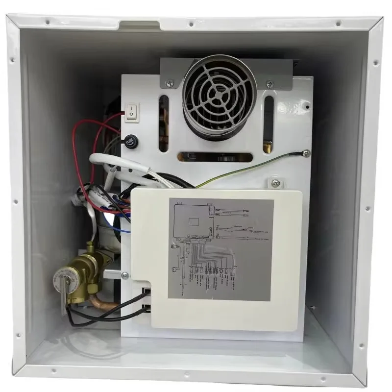 سخان مياه غاز البترول المسال المتقدم 10 لتر 12 فولت، بدء تشغيل ضغط المياه المنخفضة مع التحكم المخصص في درجة الحرارة لـ RV الممتاز وغير الشبكة #5