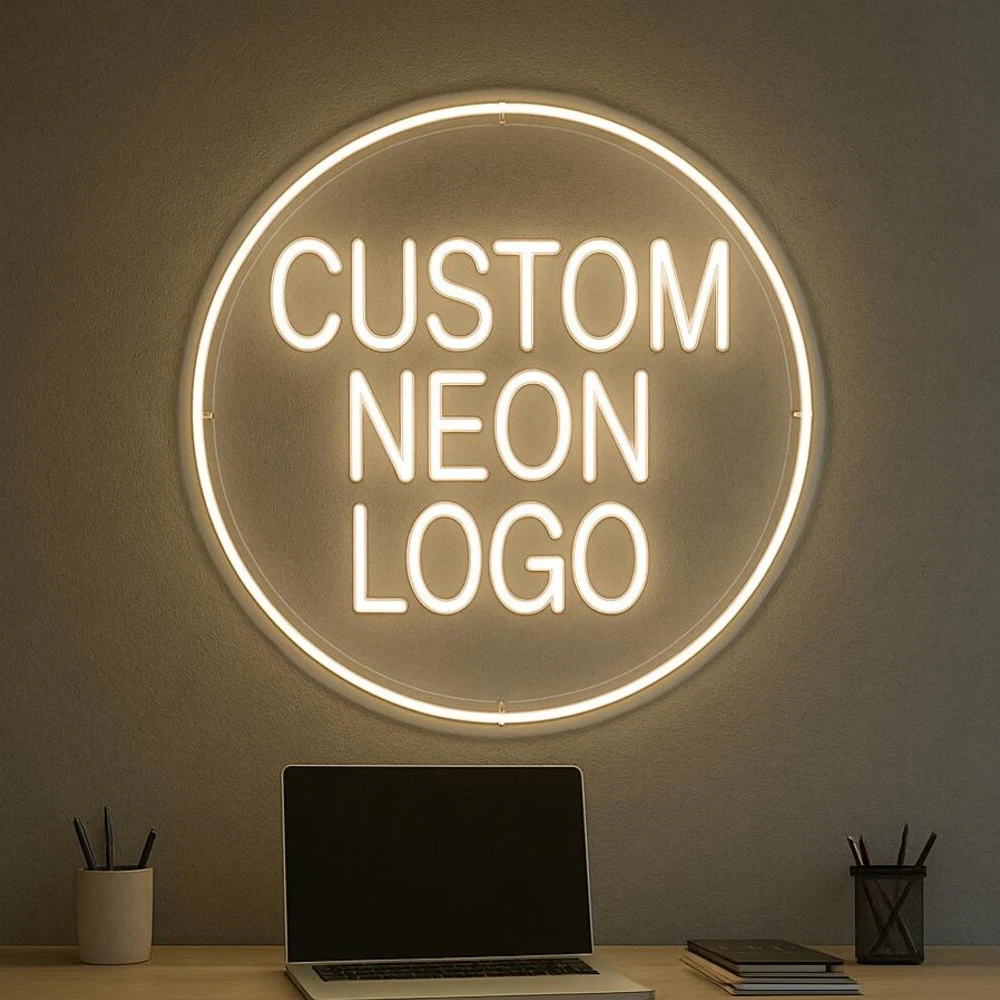 

Неоновая вывеска на заказ с УФ-печатью логотипа, светящаяся LED-вывеска для бренда, ночник для дня рождения, свадьбы, оформления магазина, компании