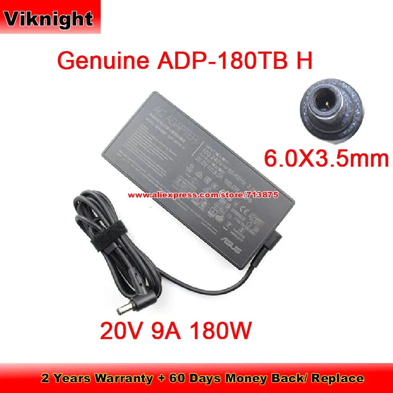 Genuine  ADP-180TB H Ac Adapter 20V 9A 180W  for Asus ROG 14 GA401I  ROG ZEPHYRUS G GA502DU-PB73  Power Supply  6.0 x 3.5mm