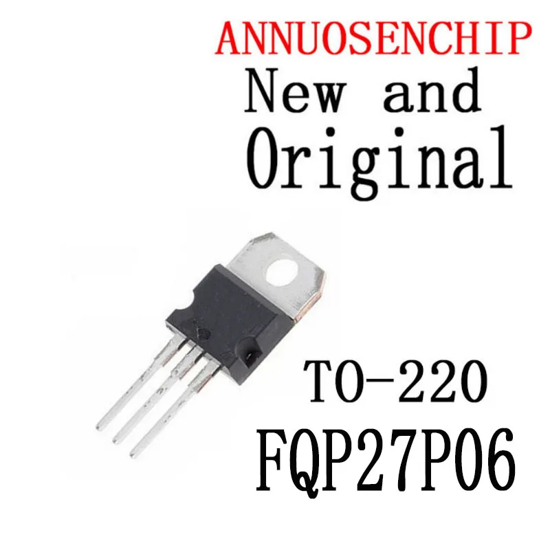 10PCS New and Original TO220 27P06 TO-220 60V 27A FQP27P06