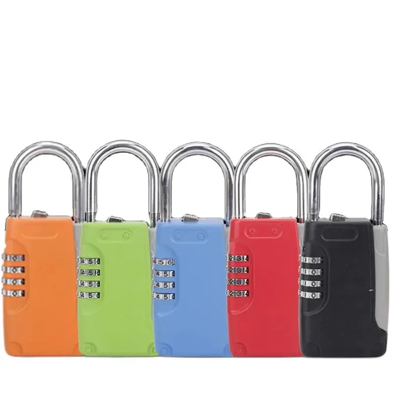 Portable Mini Password Key Safe Box Hidden Key Case 4-Digital Password Simulation Security Key Boxes Hold 4 Keys Storage Box