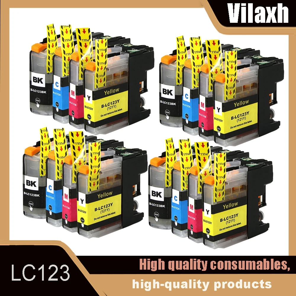 

LC123/LC123XL Compatible Ink Cartridge Suitable for Brother MFC-J4410DW/J4510DW/J870DW/DCP-J4110DW/J132W/J152W/J552DW Printer