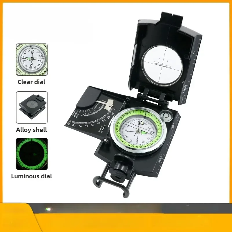 

K4074 Black High Precision Compass Professional Outdoor Multifunctional Geological Compass Tactical Compass