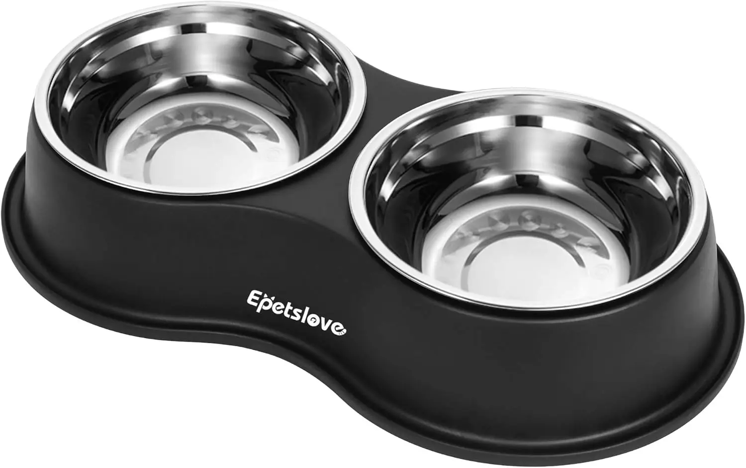

Double Dog Bowls Stainless Steel Non-Slip Raised Pet Feeder for Small Medium Dogs Cats