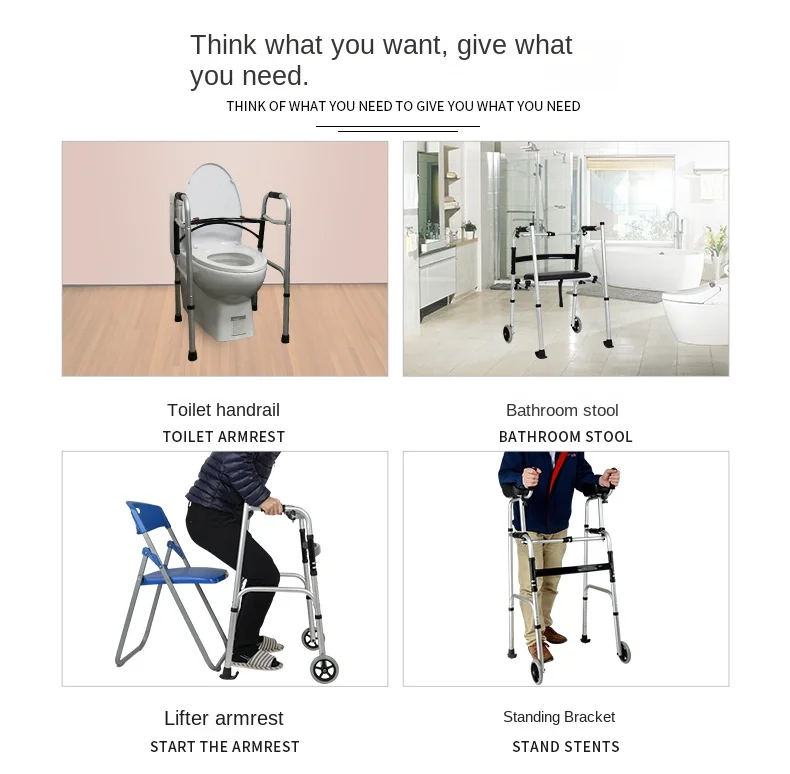 Walking aids for the elderly, lightweight folding lower limb training, household aluminum alloy walkers