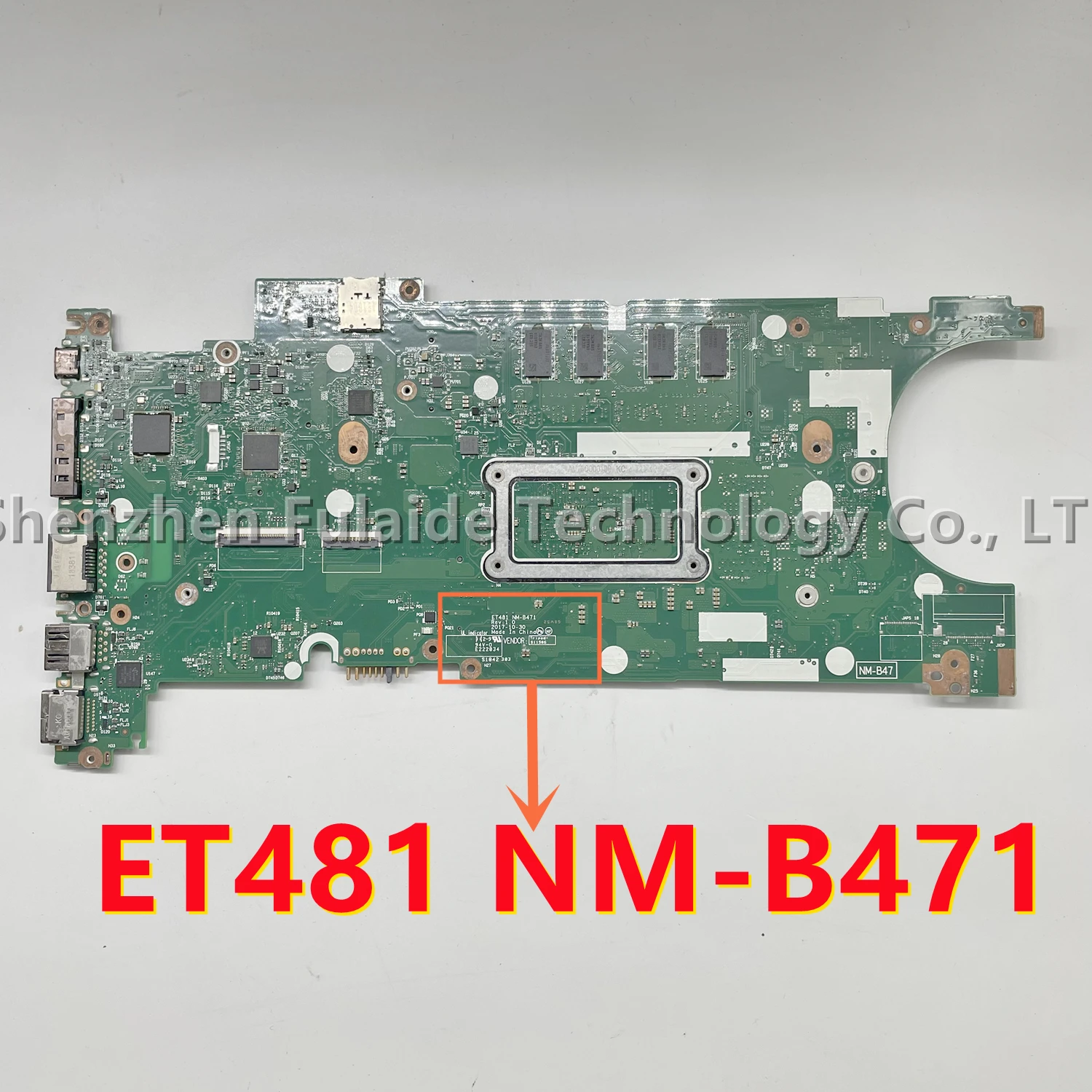 ET481 NM-B471 For Lenovo Thinkpad T480S Laptop Motherboard With I5-8350 I5-8250 I7-8550 CPU 4GB/8GB-RAM 02HL820 01LV606 01YU124