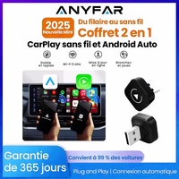 New Wireless CarPlay Android Auto Adapter USB Dongle Smart Mini Box Plug And Play Universal For VW Toyota Nissan Honda Ford Benz