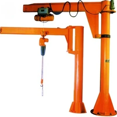 1Ton-5Ton Small Portable Rocker Jib Crane With Hoist Head Industrial Workshop Light Material Lifting Handling Equipment