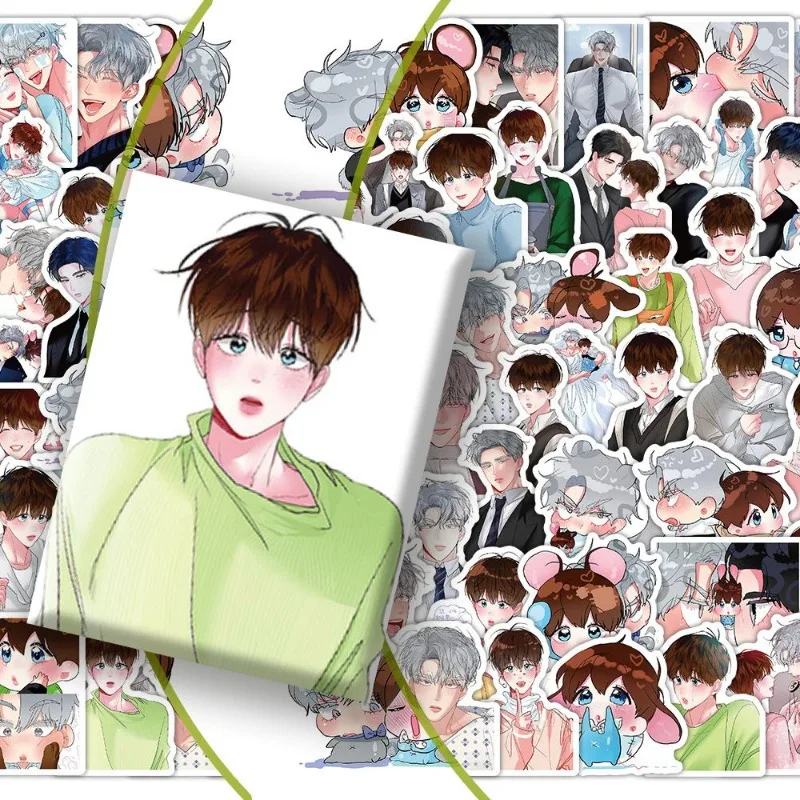 Peppermint Candy Anime Sticker ‌Minty Fresh Jian Hwan Stationery Stickers Cartoon Handbook Water Proof Student School Supplies