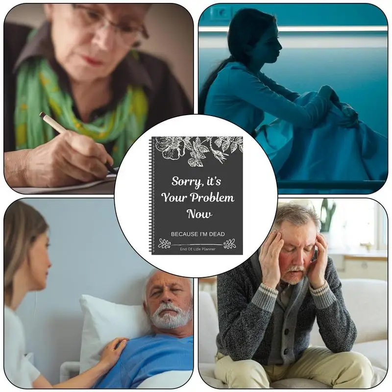 دفتر مخطط نهاية الحياة الأسود، دفتر مخطط نهاية الحياة، معذرت، مشكلك، نهاية مضحكة لمخطط الحياة، دفتر تخطيط تراثي