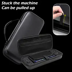 For AYN Odin 2 Portable Black Carry Case Shock-absorbing Waterproof Anti-Scratch EVA Dermatoglyph Game Console Storage Bag