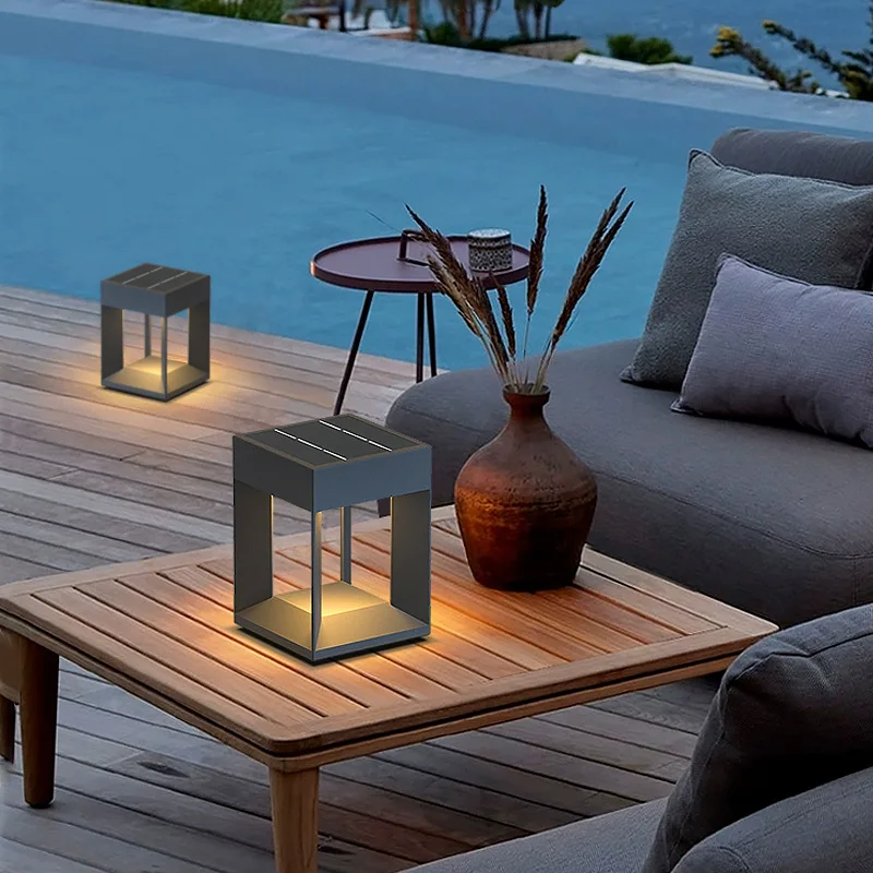 Outdoor Solar Camping Atmosphere Villa Courtyard Outdoor Table Lamp Waterproof Garden Arrangement Charging Dew Lamp 캠핑 라이트