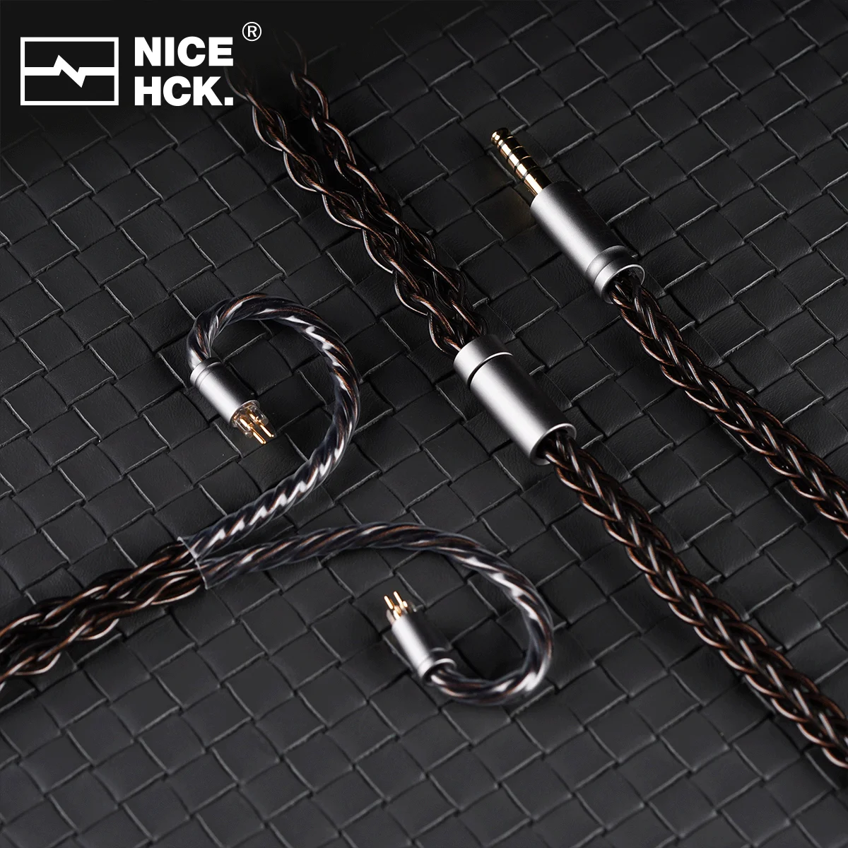 Cable de actualización de Audio NICEHCK MoonDusk, tres conductores de alta gama, Cable mixto de 0,78mm, 2 pines/QDC para Odyssey 2 Dawn-X Rockies Hype 4