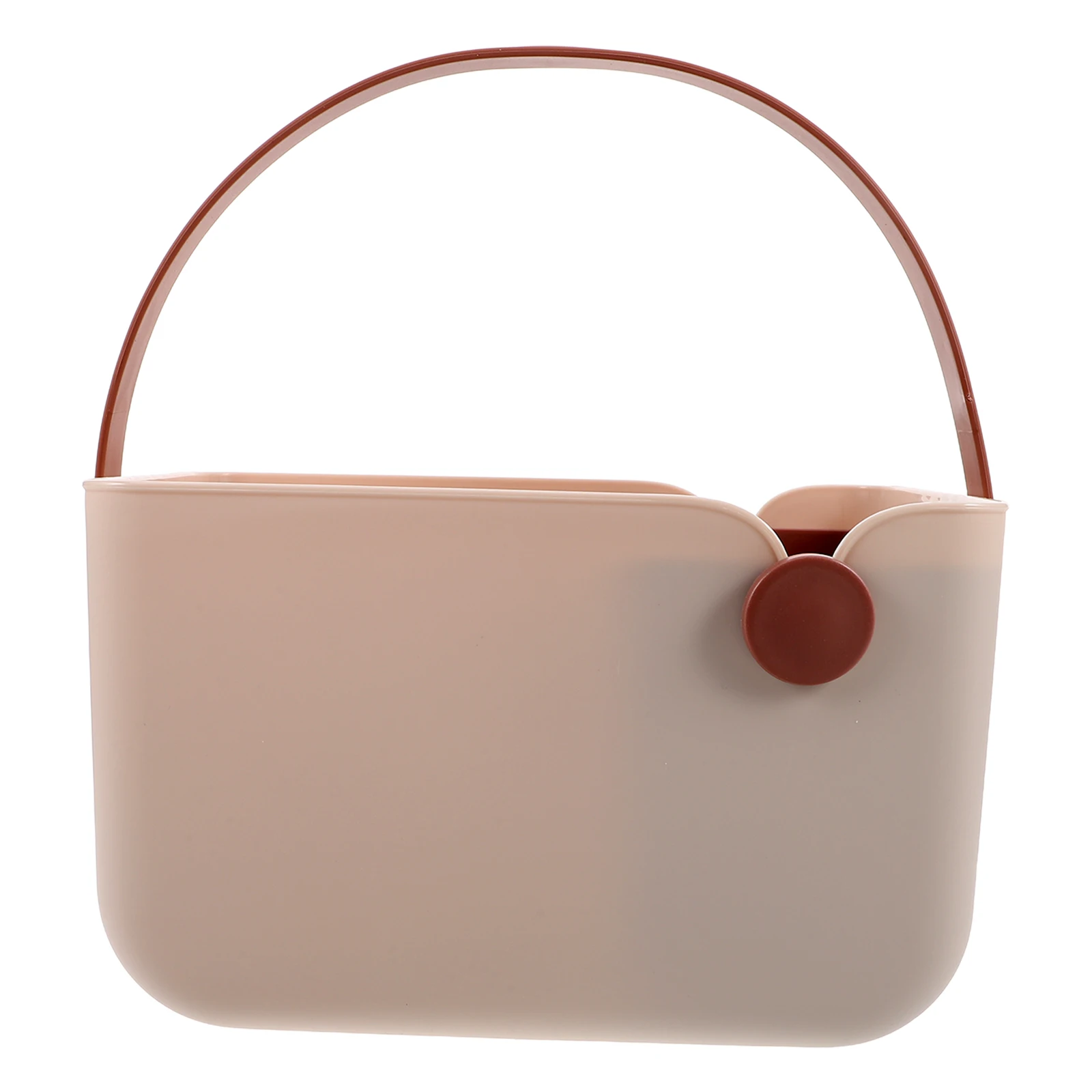 

Bathroom Storage Basket Organizer Rack for Toiletries Countertop PP Tote Nordic Style Portable Handle Bath Shower Small