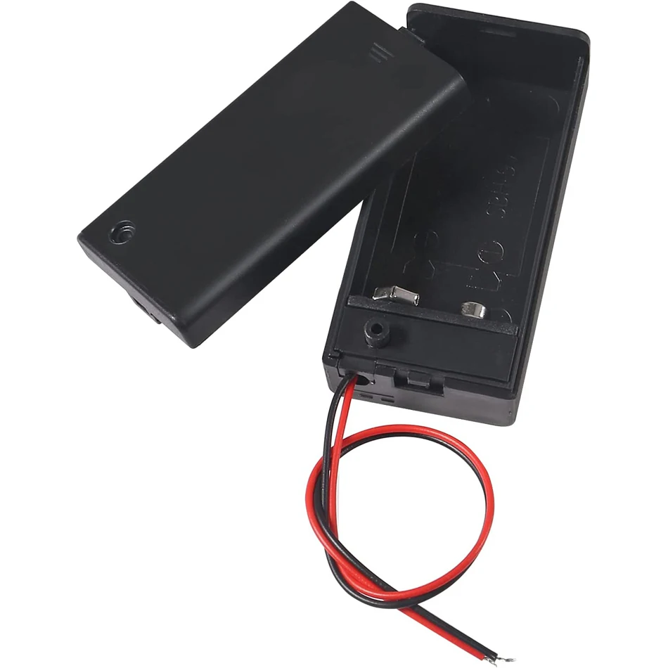 10Pcs 9V แบตเตอรี่ผู้ถือด้วยสวิทช์แบตเตอรี่9V พร้อมสวิทช์9V แบตเตอรี่ผู้ถือเก็บของที่ครอบกรณีผู้ถือ