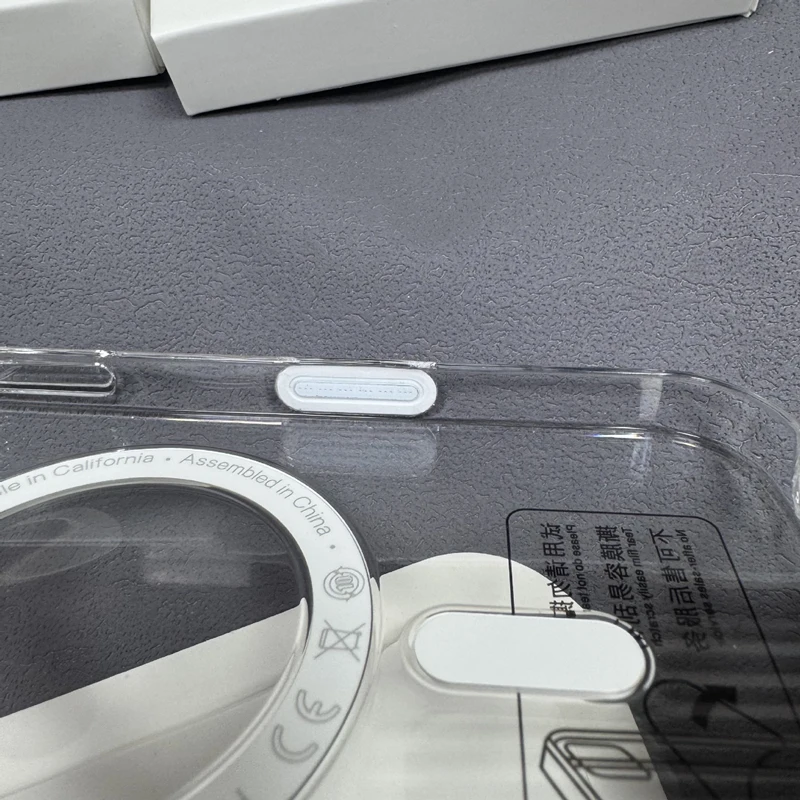 Original Touch Camera Button MagSafe Phone Case for iPhone 16 17 Pro max 16pro Wireless Charging Clear Crystal Hard PC Cover