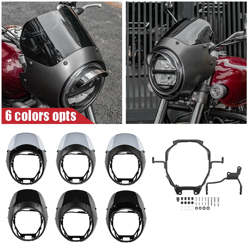 オートバイのヘッドライト,フロントガラス,カバーマスク,フロントガラス保護,ヘッドライトフェアリング,ホンダGB 350 s,2023-2024